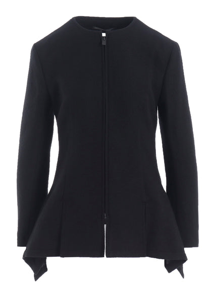 WOOL VIYELLA F ZIP SLIM JACKET