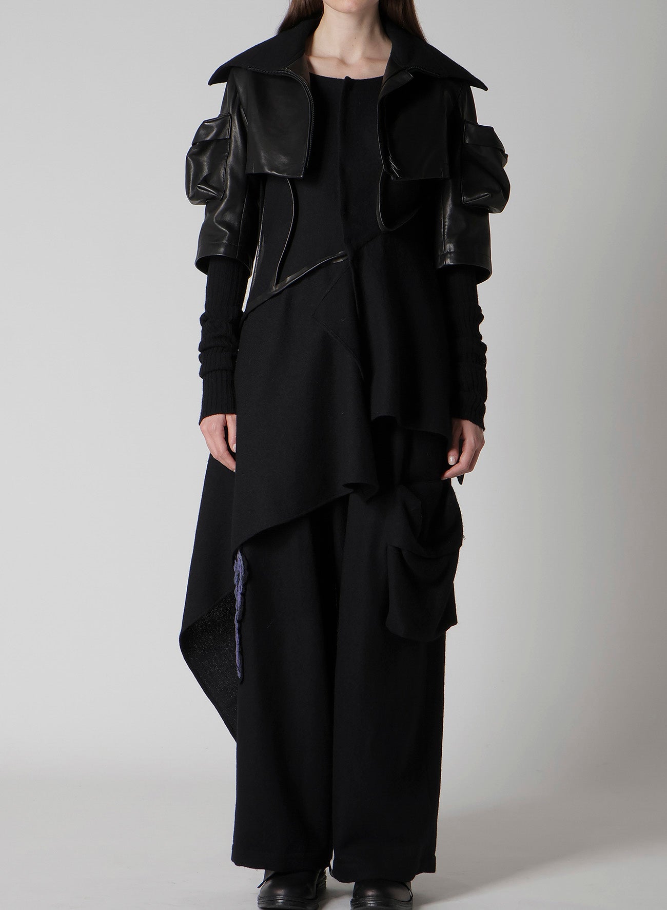 HORSE SUEDE RIBBED SLV SHORT JACKET