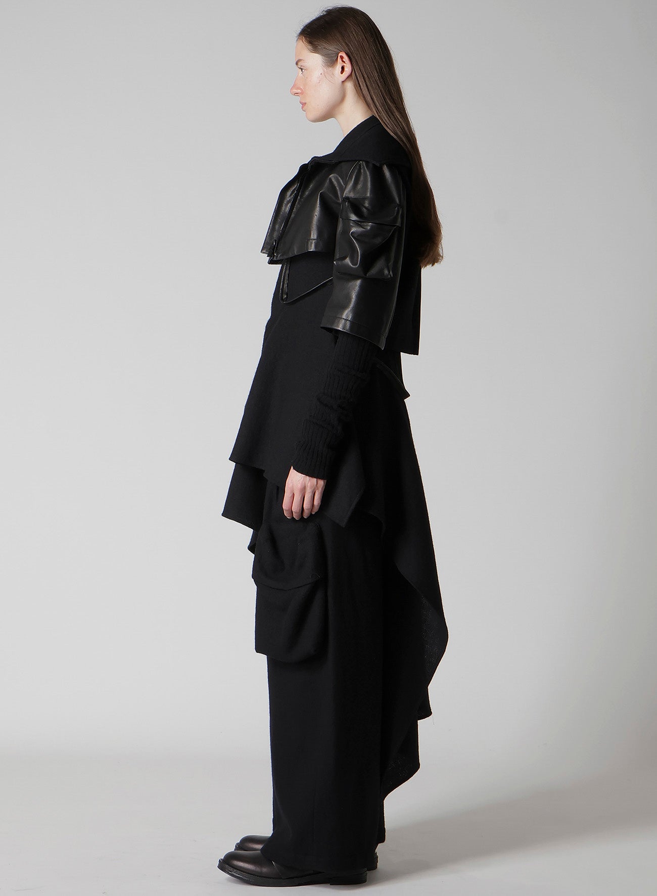 HORSE SUEDE RIBBED SLV SHORT JACKET