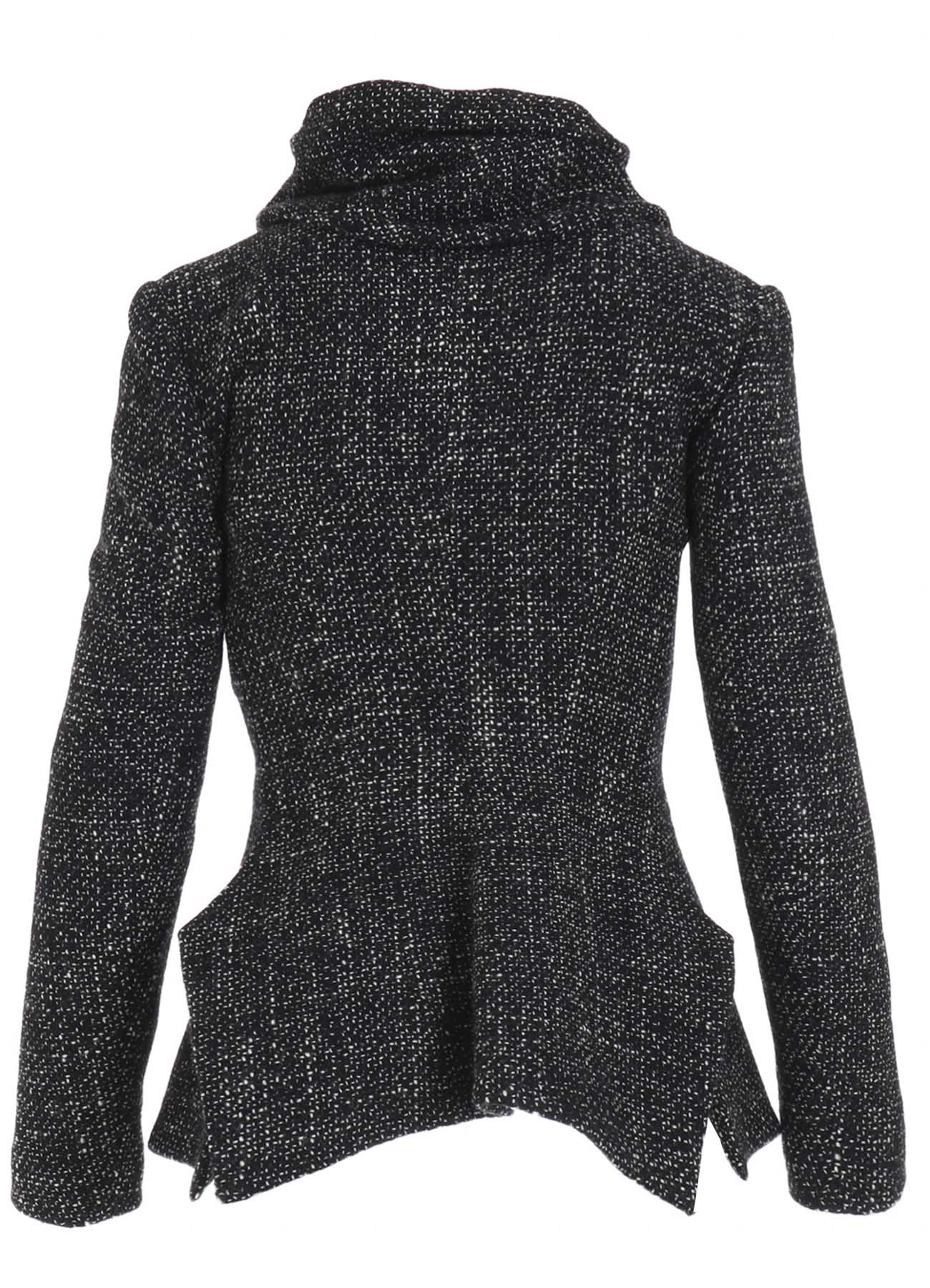 HANDMADE TWEED STOLE DETAIL JACKET