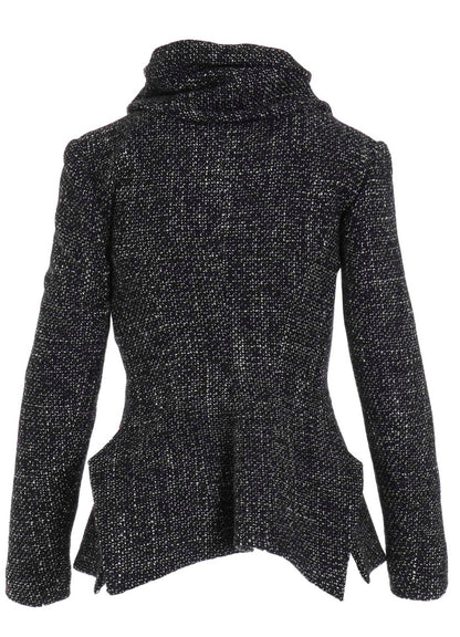 HANDMADE TWEED STOLE DETAIL JACKET