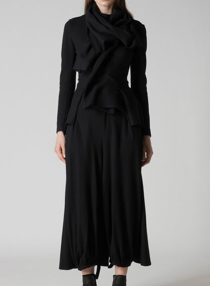 SOFT WOLLEN 1/14 STOLE DETAIL JACKET