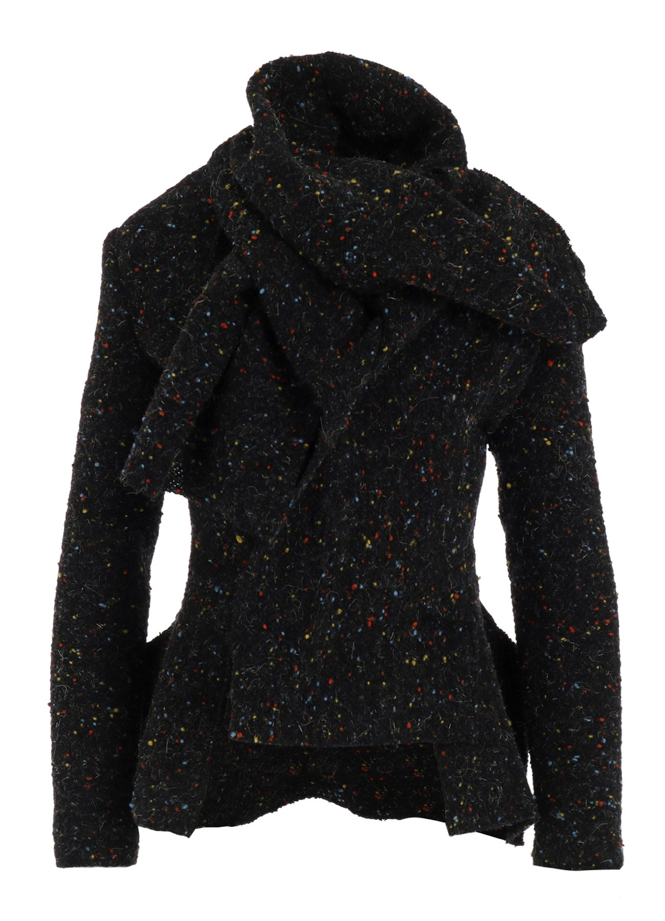 TWEED STOLE DETAIL JACKET