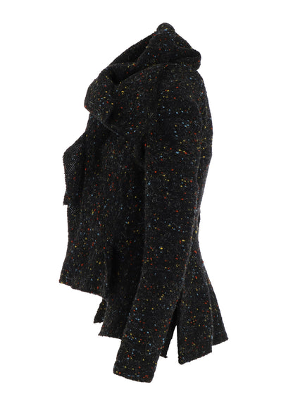 TWEED STOLE DETAIL JACKET