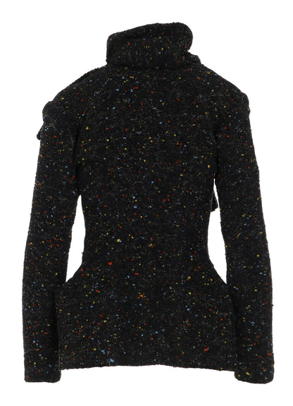 TWEED STOLE DETAIL JACKET