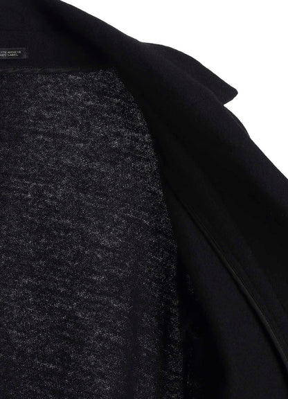 SOFT WOLLEN 1/14 FABRIC COMBI O COLLAR JACKET