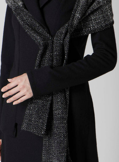 SOFT WOLLEN 1/14 FABRIC COMBI O COLLAR JACKET