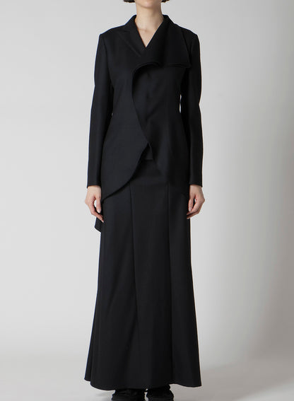 W/SAXONY  ASM ROUNDED HEM JACKET