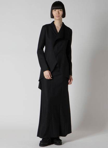 W/SAXONY  ASM ROUNDED HEM JACKET