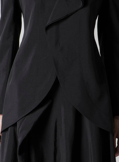 Ny/Si TAFFETA ASM ROUNDED HEM JACKET