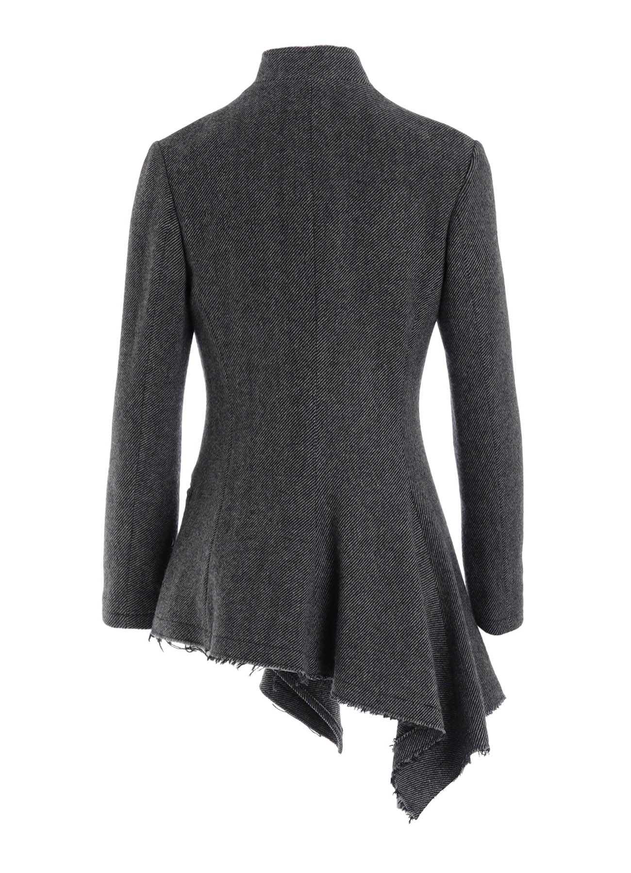 TWEED CLOTH R LONG STAND C JACKET