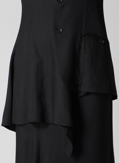 VISCOSE TWILL R LONG STAND C JACKET