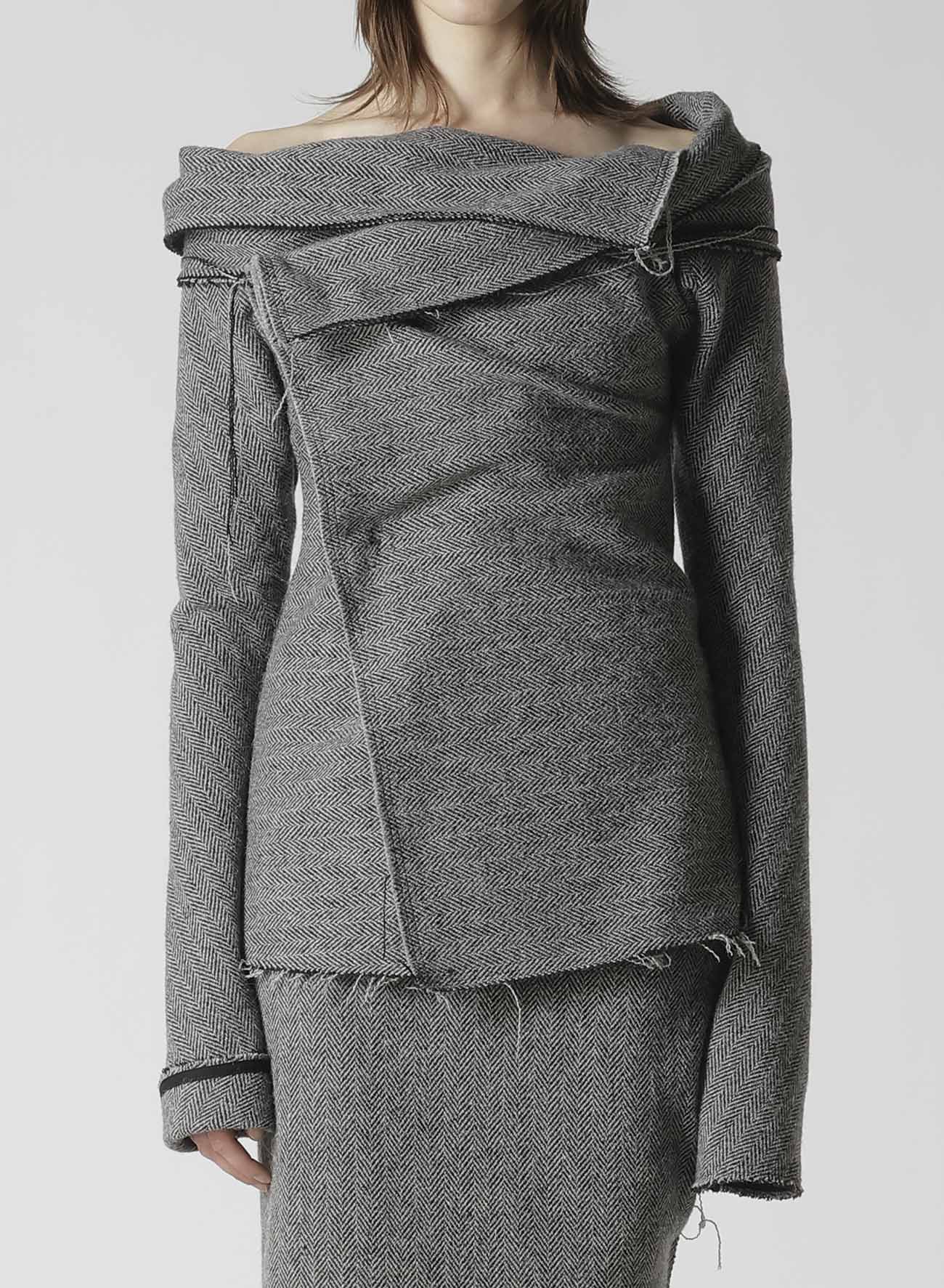 HERRINGBONE TULIP JACKET