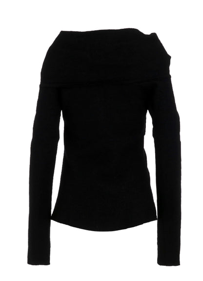 SHRINKED WOOL SERGE TULIP JACKET