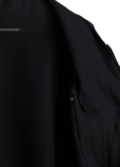 SHRINKED WOOL SERGE TULIP JACKET