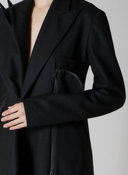 W/SAXONY  ZIP DETAIL JACKET