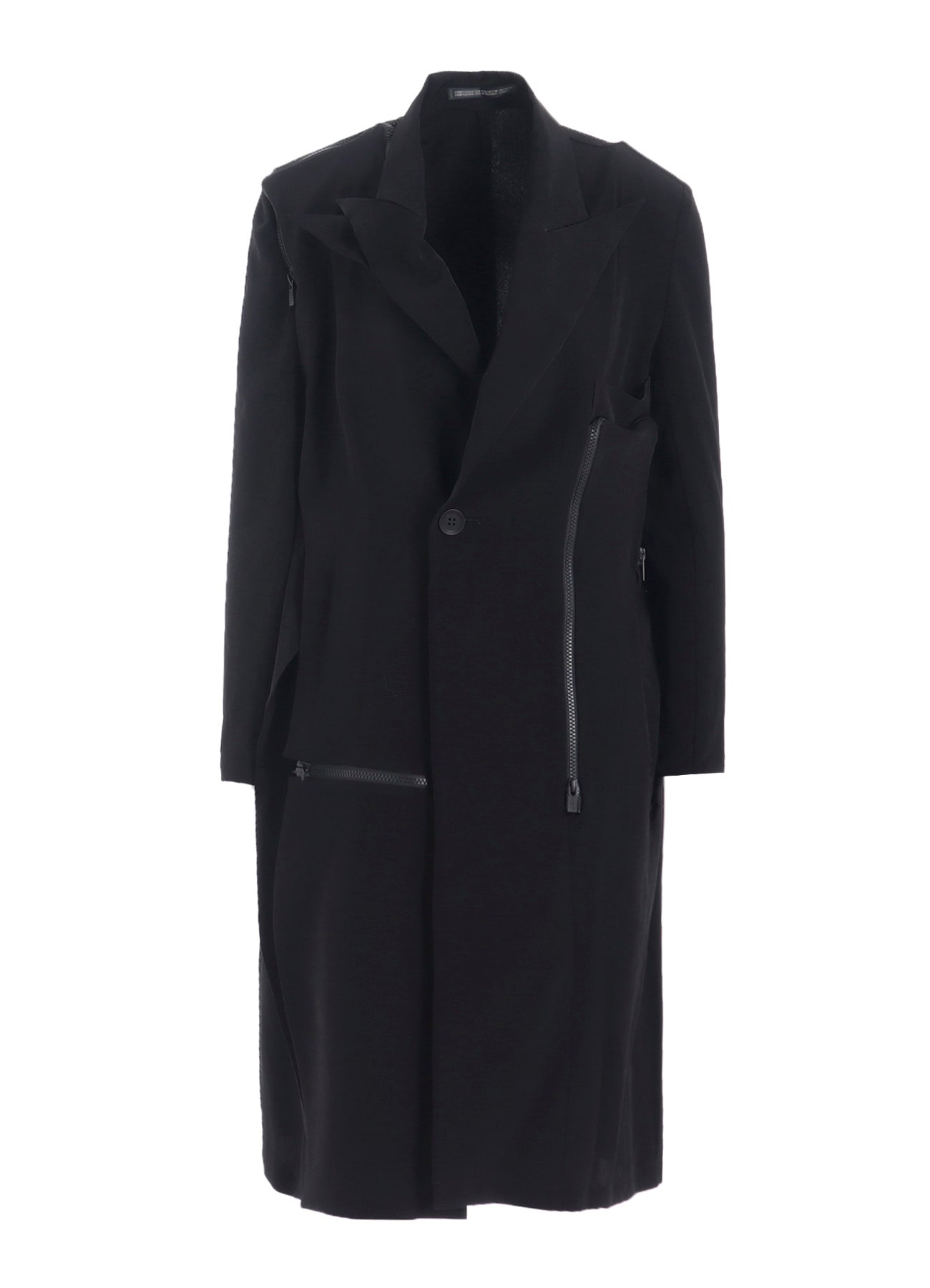 TA/PE CREPE DE CHINE ZIP DETAIL JACKET