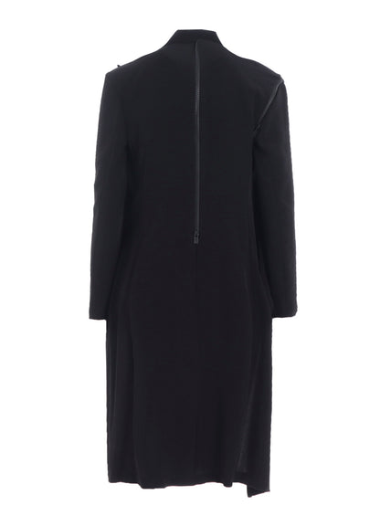 TA/PE CREPE DE CHINE ZIP DETAIL JACKET