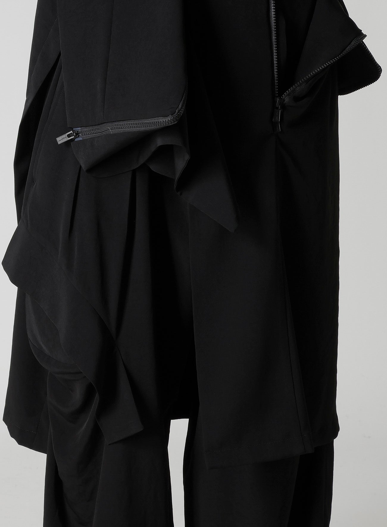 TA/PE CREPE DE CHINE ZIP DETAIL JACKET
