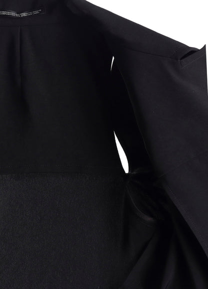 TA/PE CREPE DE CHINE O SHOULDER JACKET