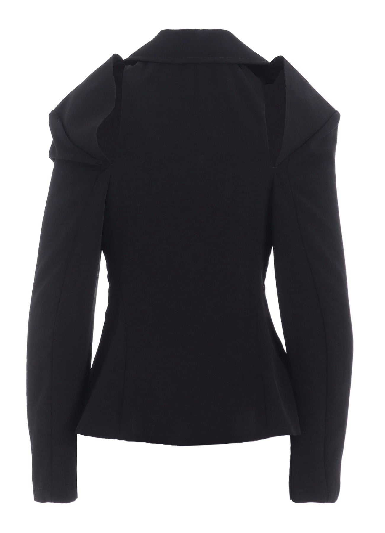 TA/PE CREPE DE CHINE O SHOULDER JACKET