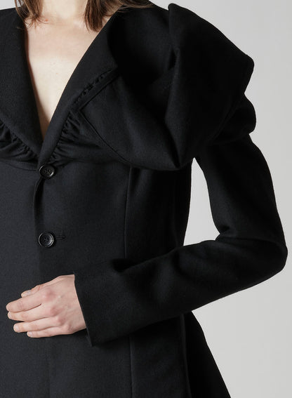 W/SAXONY  GATHERED STOLE D JACKET
