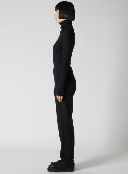 RIB COLOR COMBI HIGH NECK PO