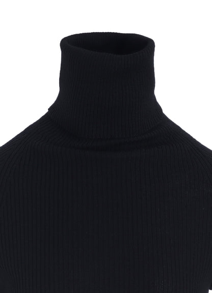 RIB COLOR COMBI HIGH NECK PO