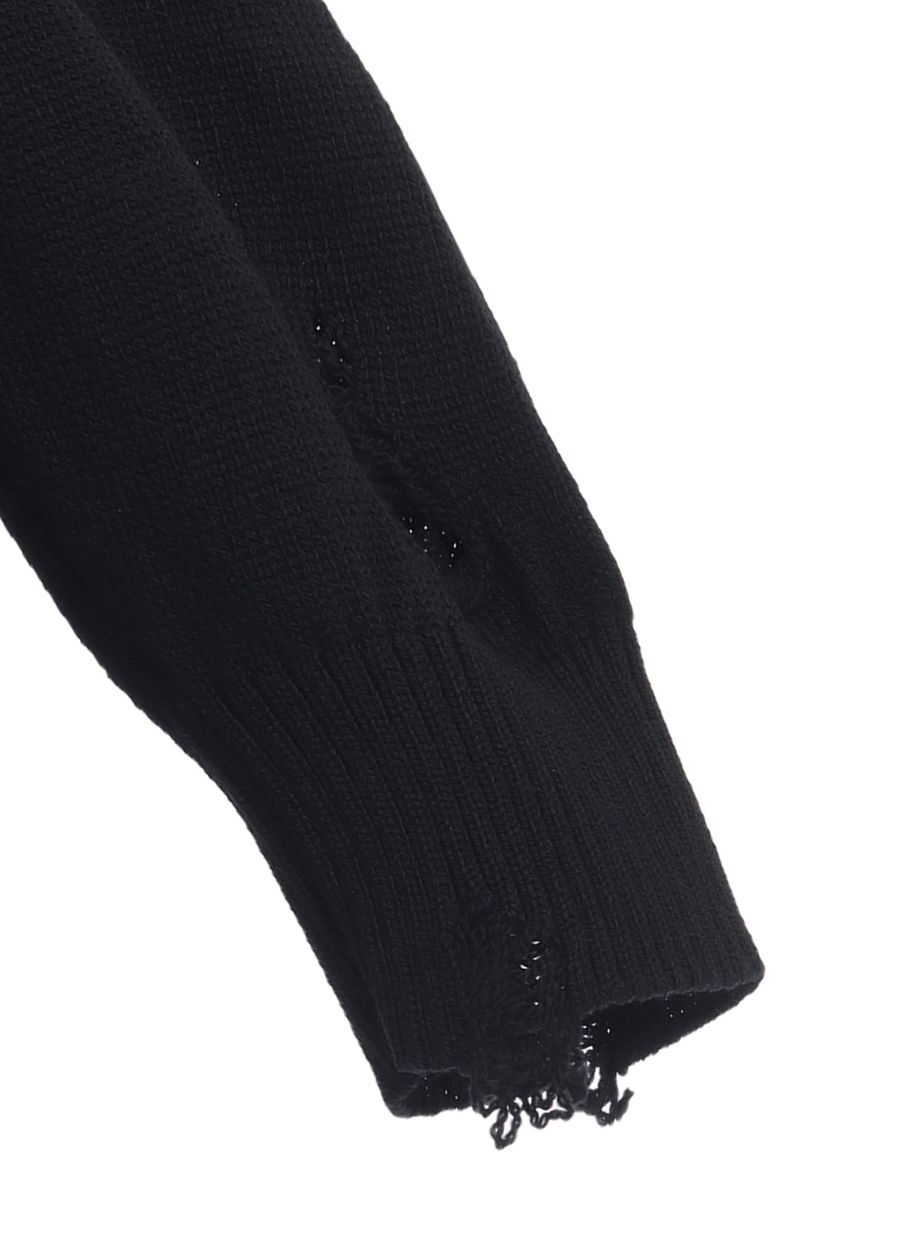 5G1P COMBINATION PATTERN DAMAGED DETAIL CARDIGAN