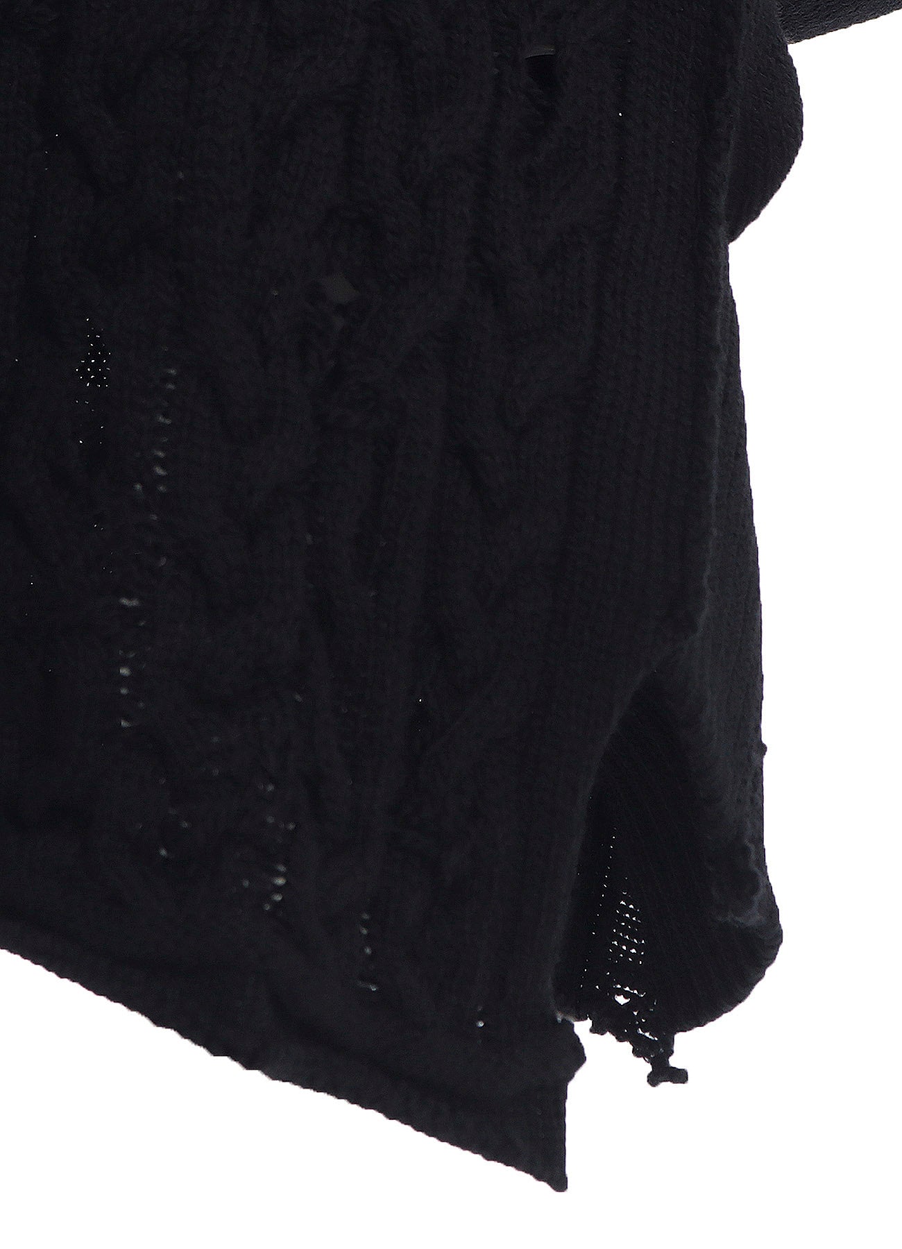 5G1P COMBINATION PATTERN DAMAGED DETAIL CARDIGAN