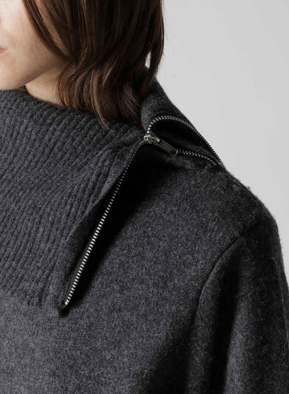 5G3P PLAIN STITCH 1x1 RIB BIG HIGH NECK PO