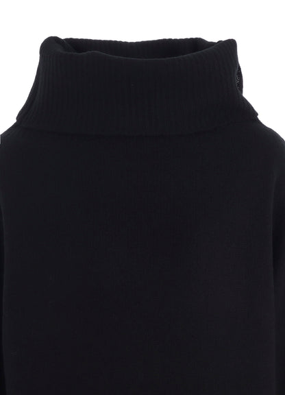 5G3P PLAIN STITCH 1x1 RIB BIG HIGH NECK PO
