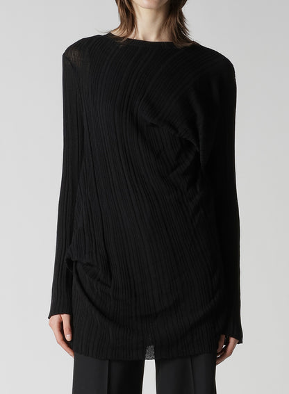 RANDOM RIB TUCK DETAIL PO