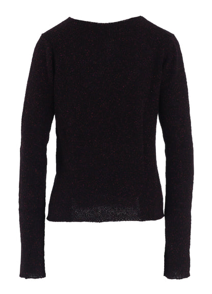 PLAIN STITCH OBLIQUE ROUND NECK PO