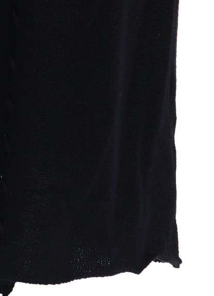 7G1P PLAIN STITCH+LEATHER STRING STRING HIGH NECK PO