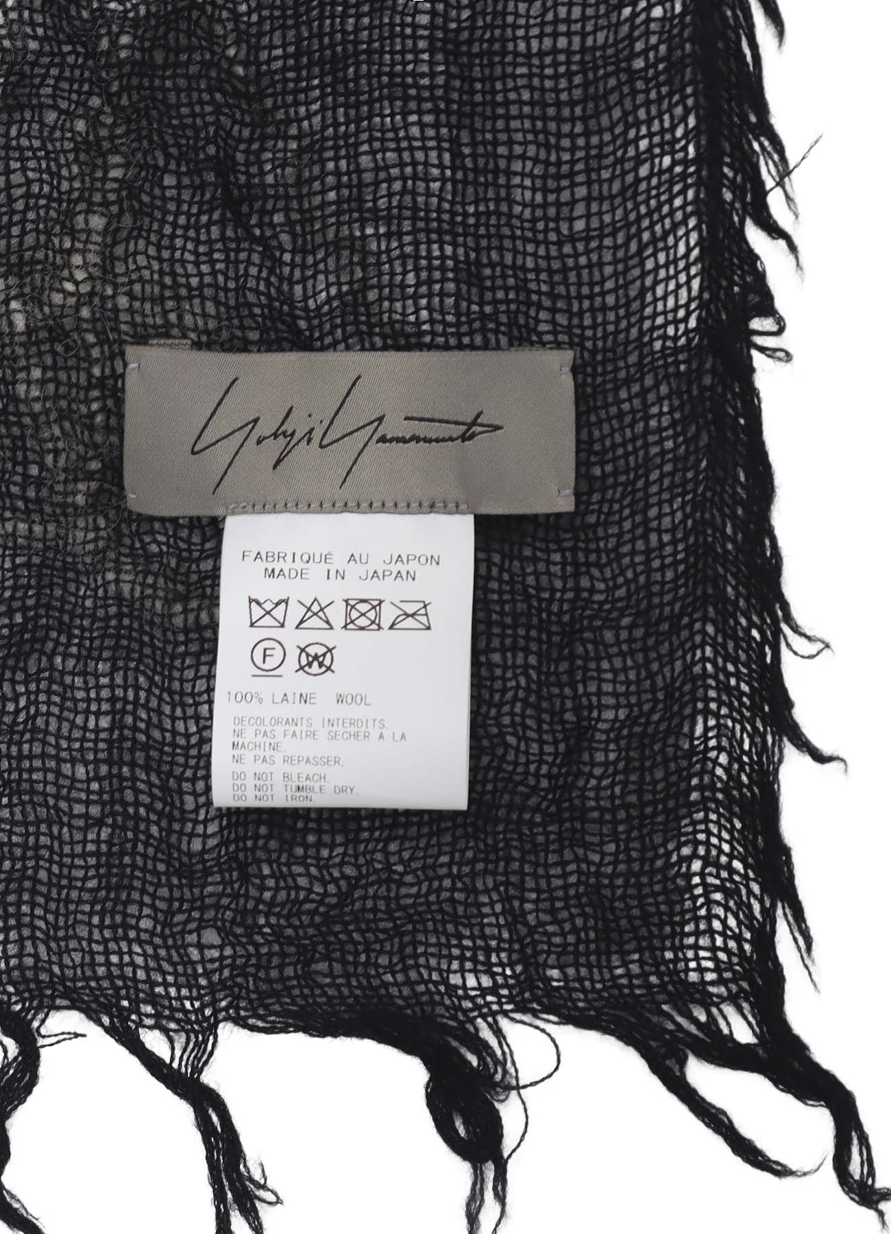 WOOL GAUZE NEEDLE PUNCH STOLE