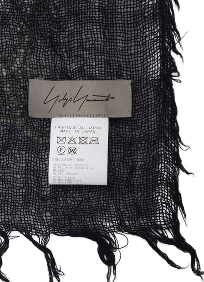 WOOL GAUZE NEEDLE PUNCH STOLE