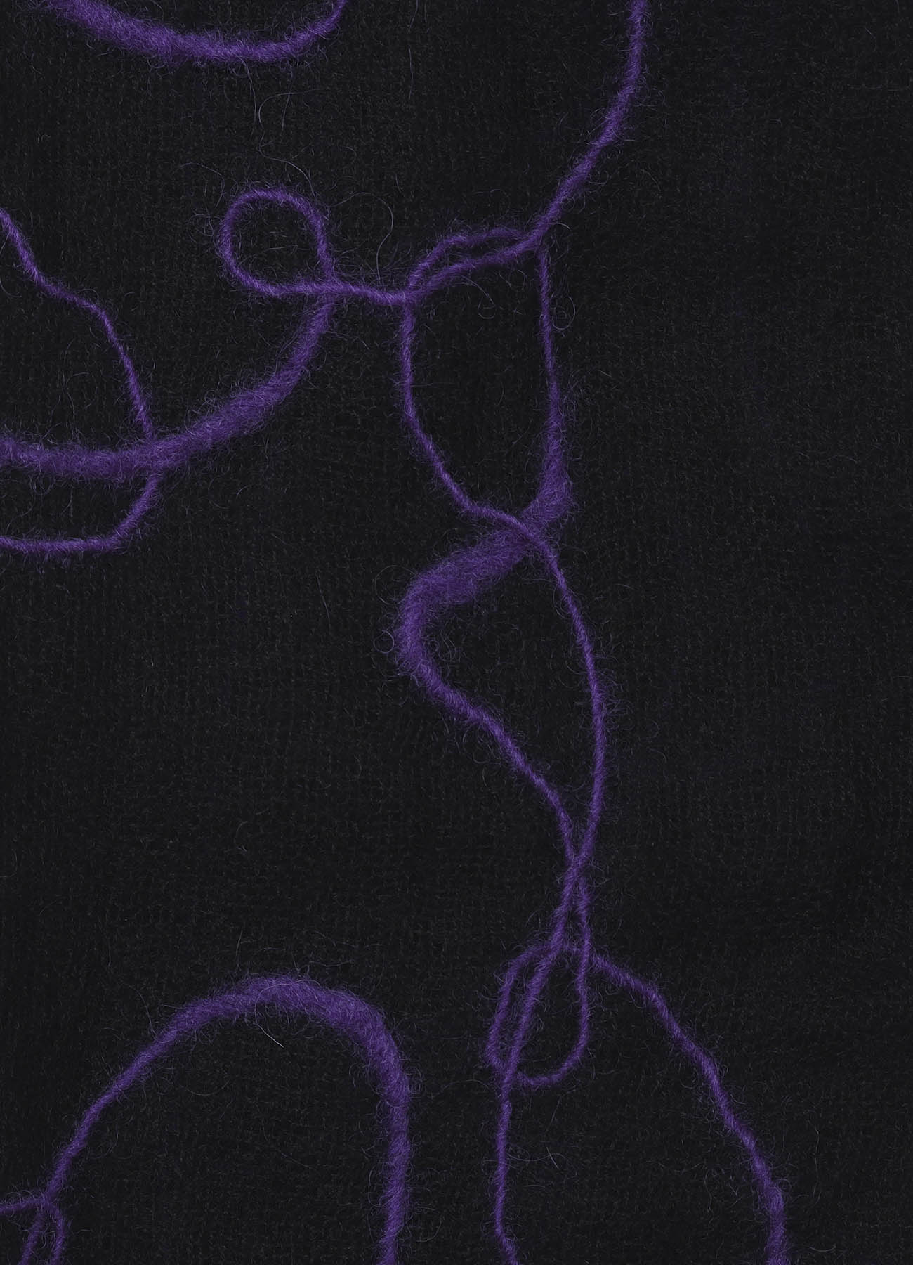 WOOL GAUZE NEEDLE PUNCH STOLE