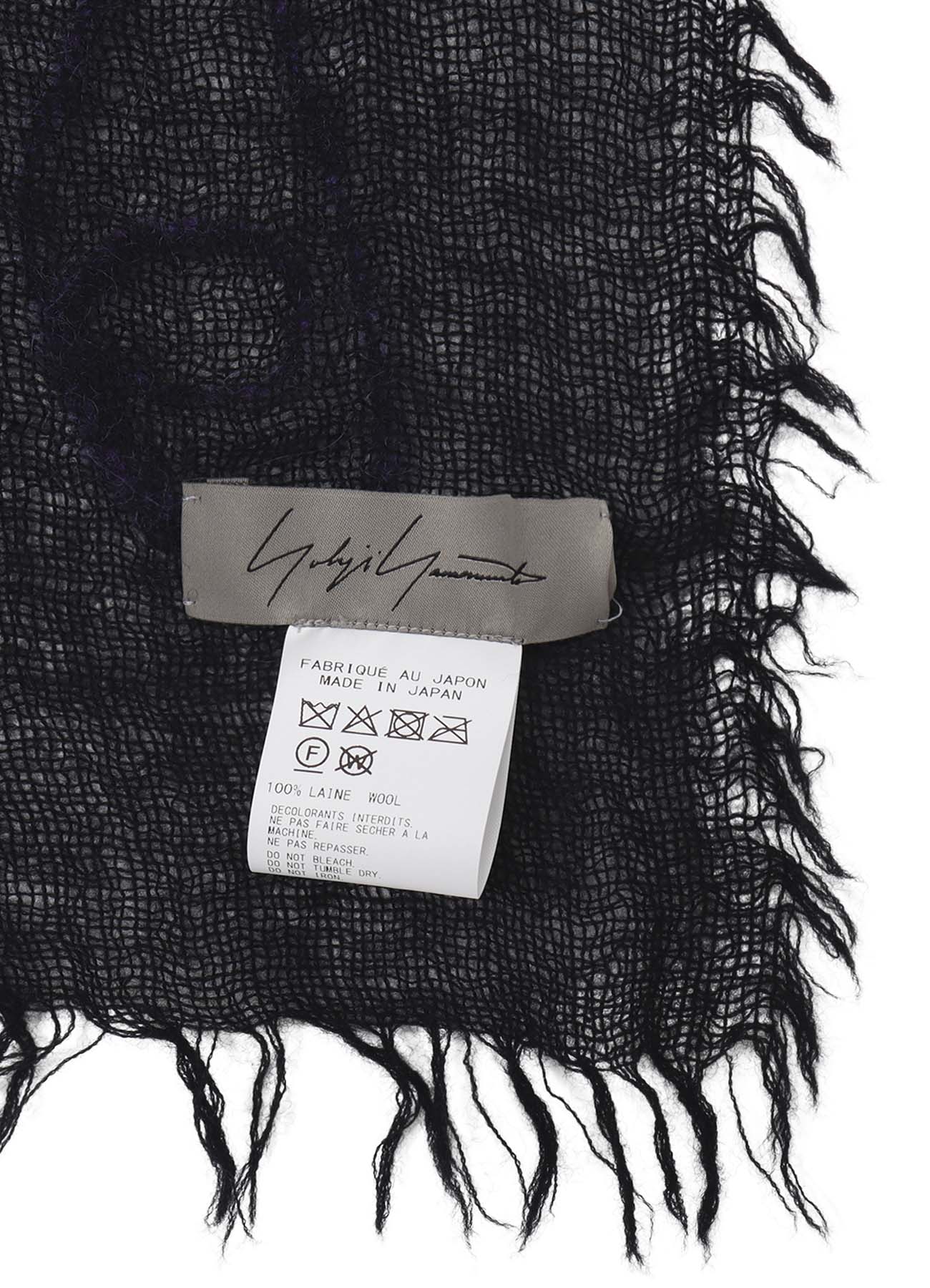 argue SQUARE WOOL GAUZE STOLE グレージュ WOOL GAUZE NEEDLE PUNCH STOLE – THE SHOP YOHJI YAMAMOTO