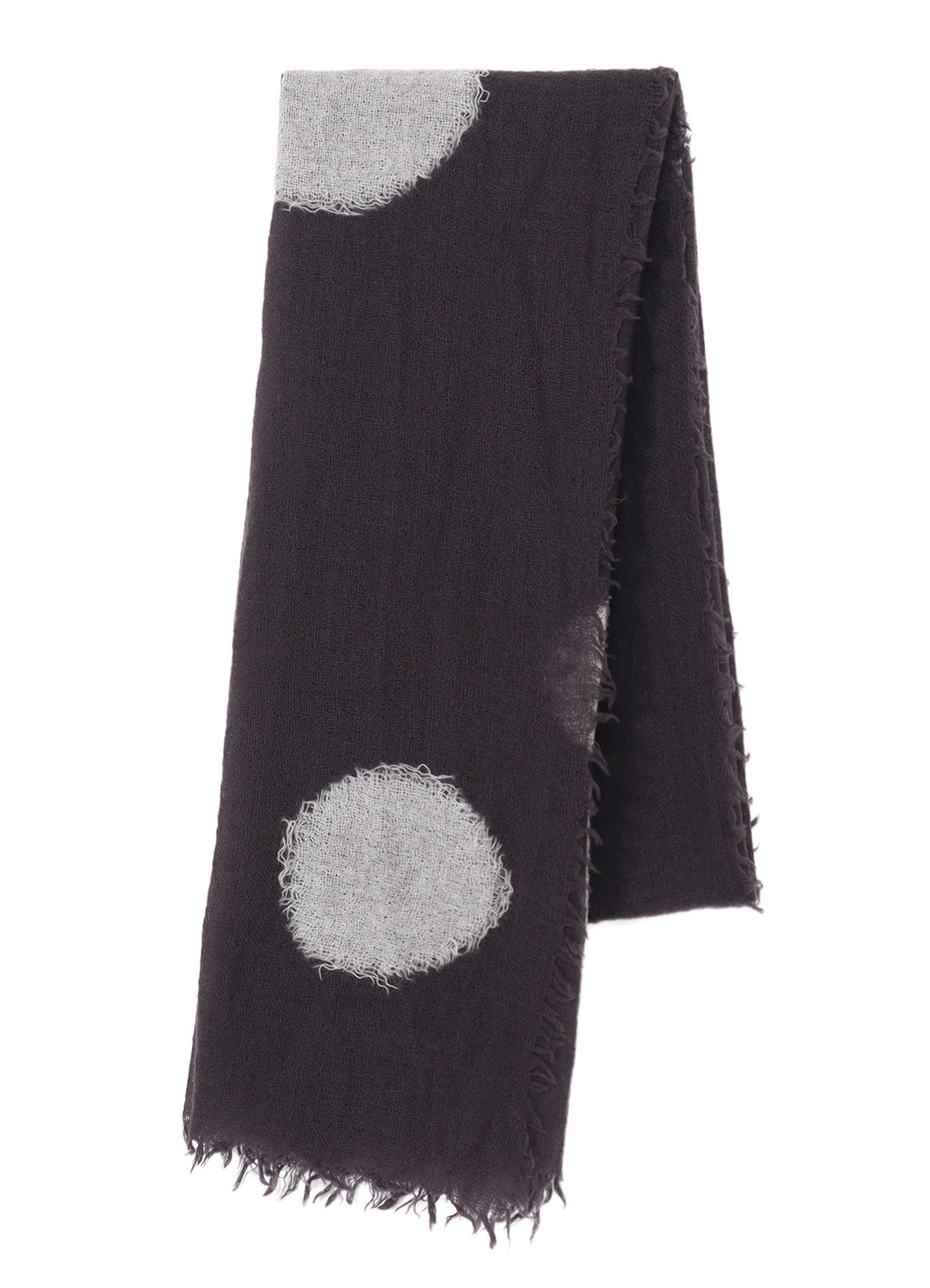 WOOL GAUZE NEEDLE PUNCH DOT STOLE