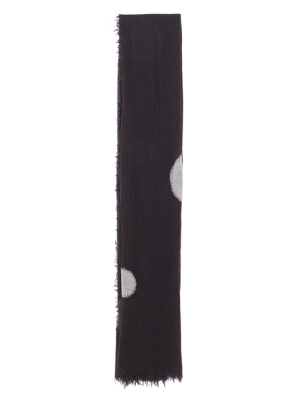 WOOL GAUZE NEEDLE PUNCH DOT STOLE