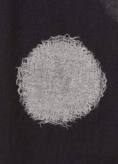 WOOL GAUZE NEEDLE PUNCH DOT STOLE