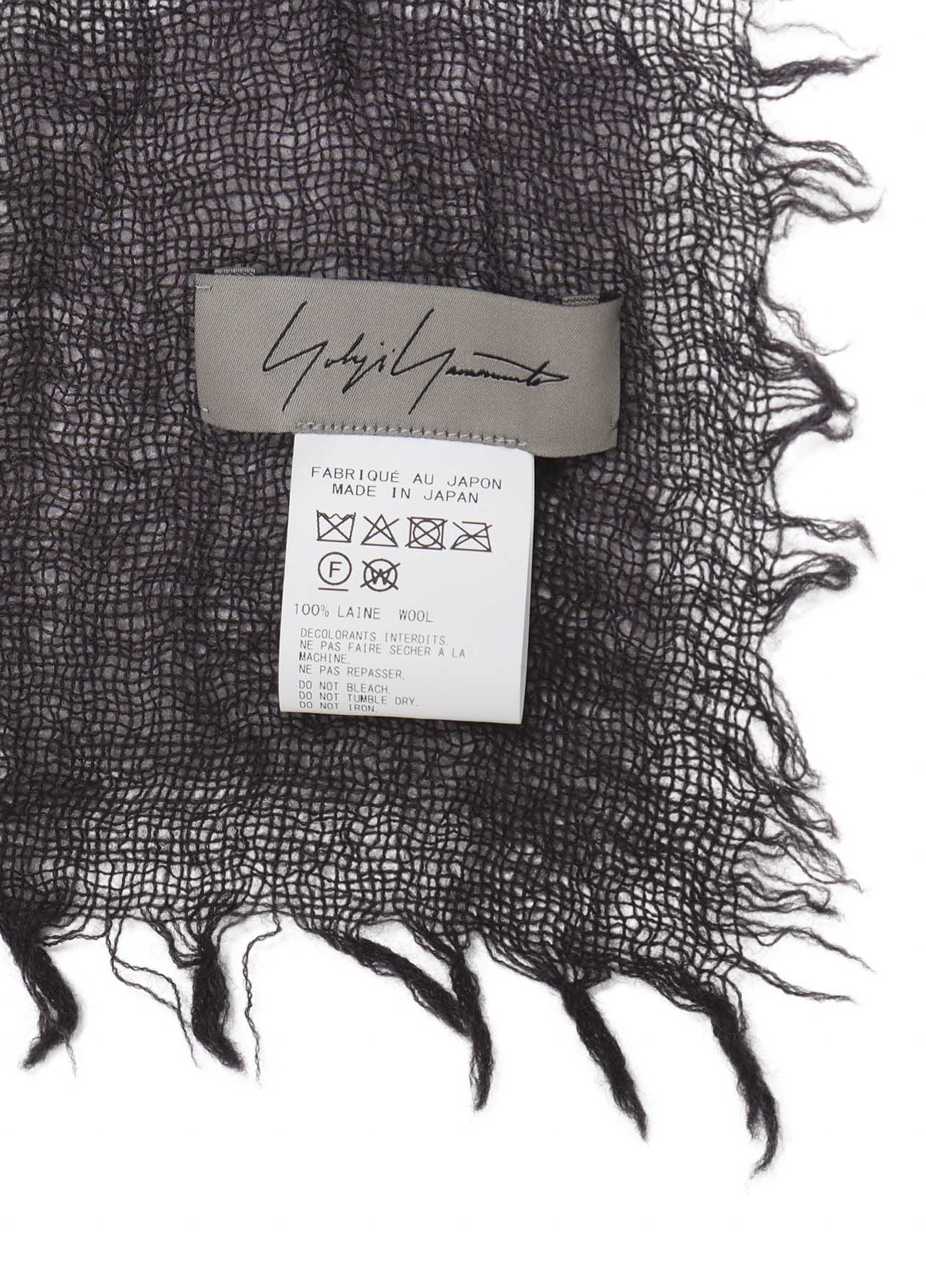 小物 ArgueSQUARE WOOL GAUZE STOLE GRAGE-CHECK WOOL GAUZE NEEDLE PUNCH DOT STOLE – THE SHOP YOHJI YAMAMOTO