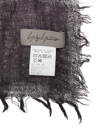 WOOL GAUZE NEEDLE PUNCH DOT STOLE