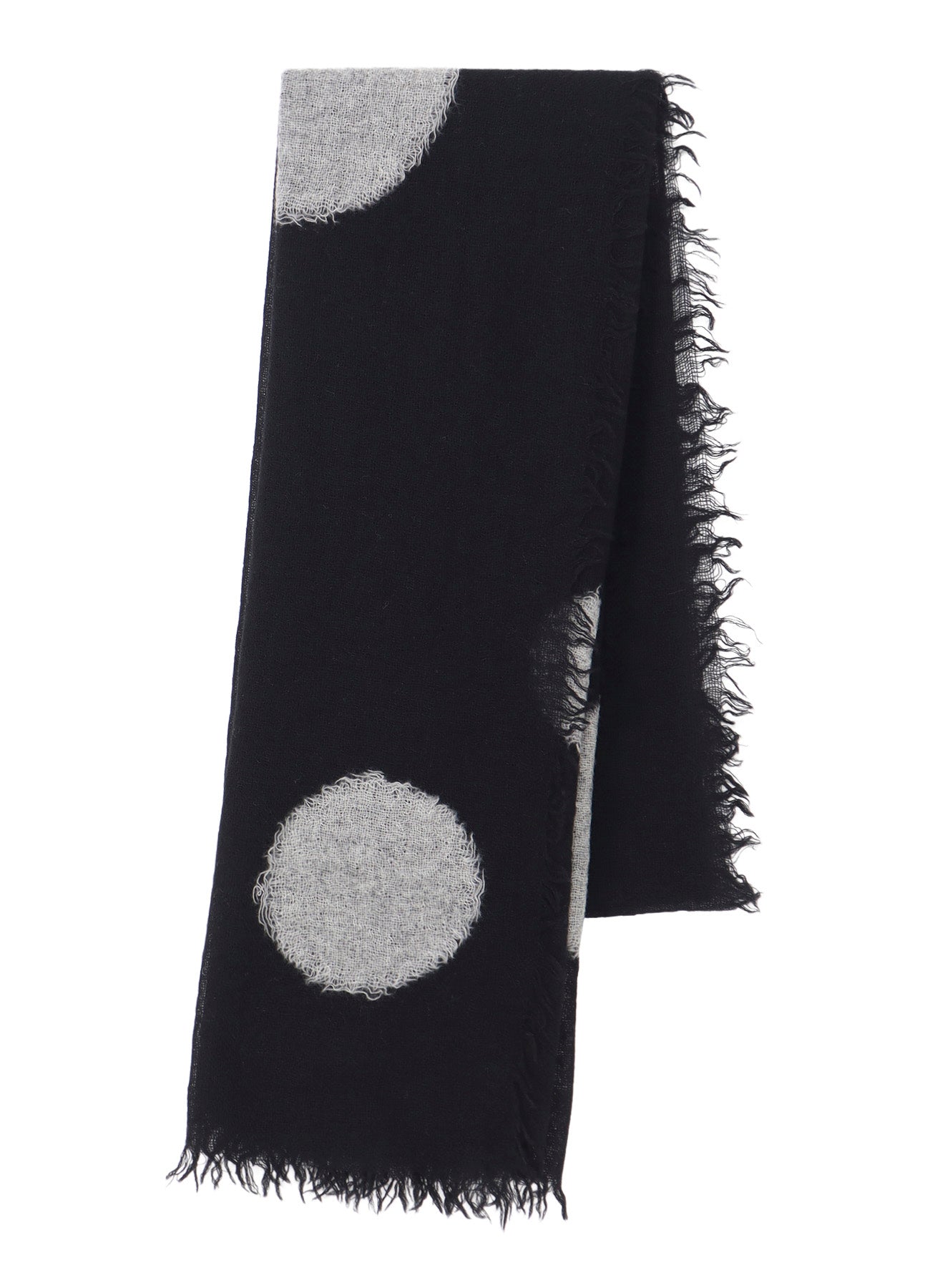 WOOL GAUZE NEEDLE PUNCH DOT STOLE