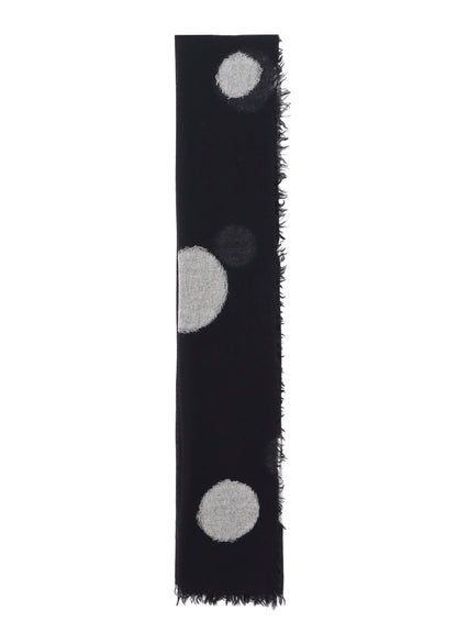 WOOL GAUZE NEEDLE PUNCH DOT STOLE