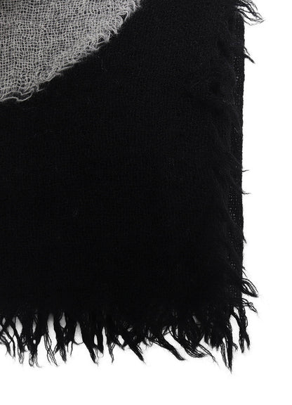 WOOL GAUZE NEEDLE PUNCH DOT STOLE