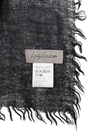 WOOL GAUZE NEEDLE PUNCH DOT STOLE