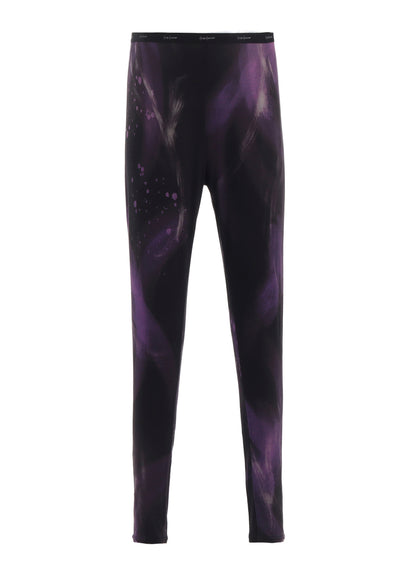 PURPLE A PATTERN BASIC LEGGINGS
