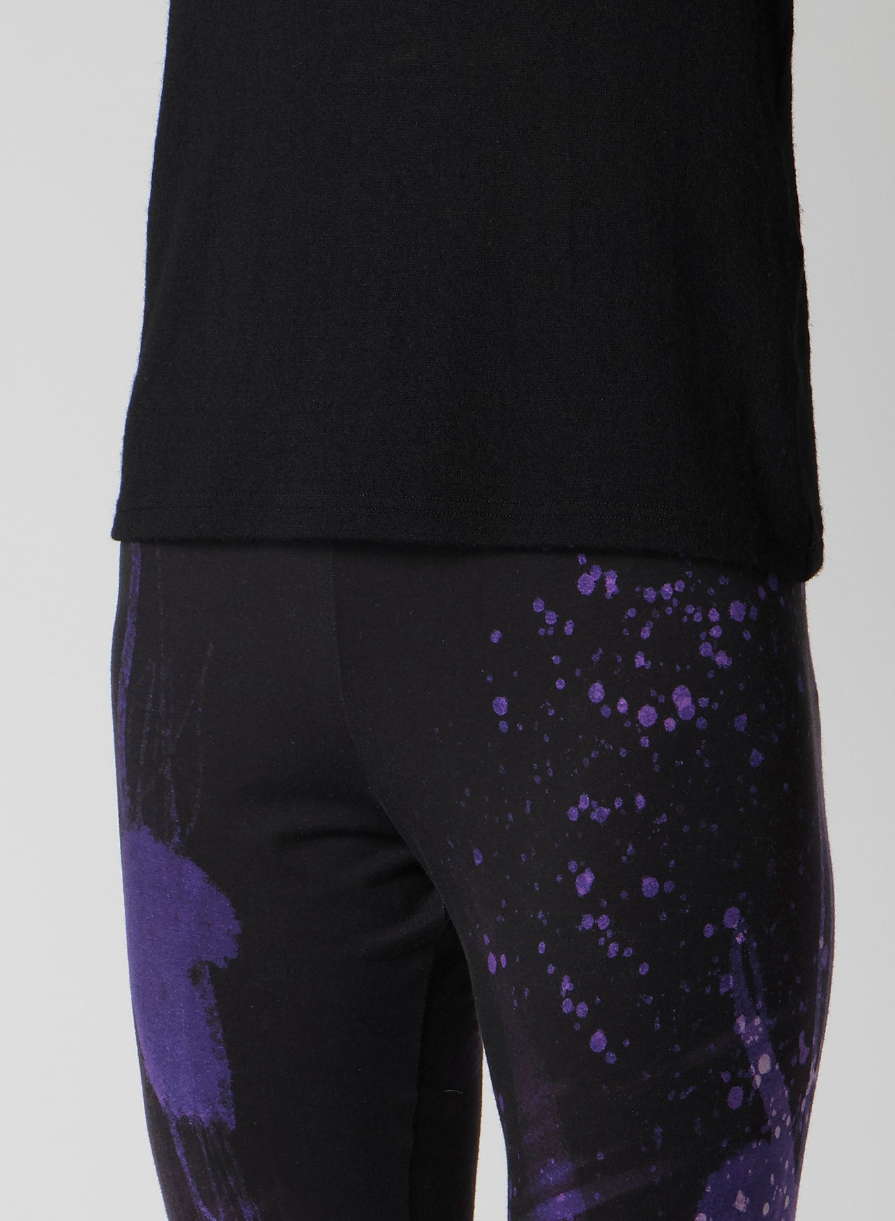 PURPLE B PATTERN BASIC LEGGINGS